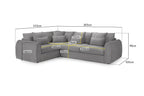 Nest Sofa Grey Left Hand Facing Corner