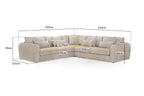 Nest Sofa Mocha Large Corner - Sofa Sloth