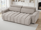 Meadow Electric Sofabed Beige 3 Seater - Sofa Sloth