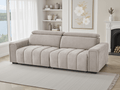 Meadow Electric Sofabed Beige 3 Seater - Sofa Sloth