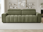 Meadow Electric Sofabed Green 3 Seater - Sofa Sloth