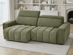 Meadow Electric Sofabed Green 3 Seater - Sofa Sloth