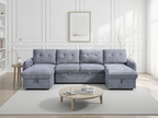 Pace Sofabed Grey U Shape Corner