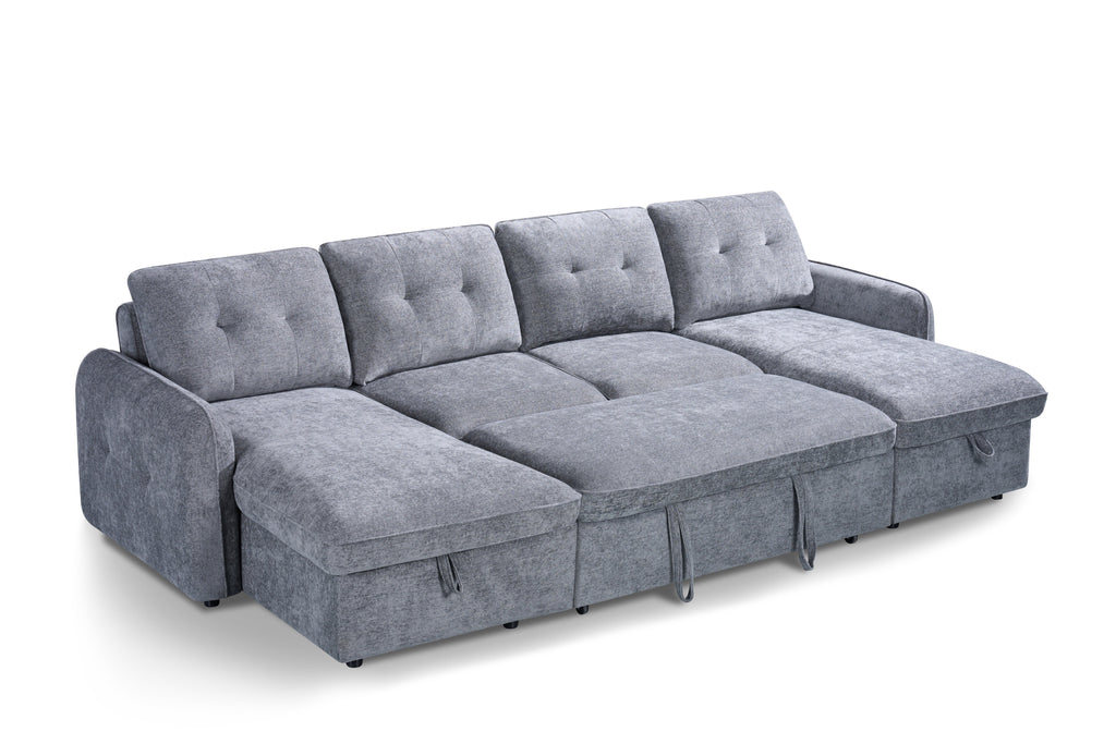 Pace Sofabed Grey U Shape Corner