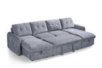 Pace Sofabed Grey U Shape Corner