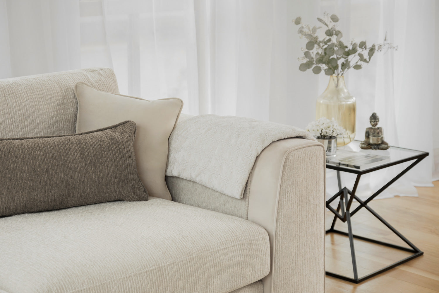 Palma Sofa Beige Large Corner