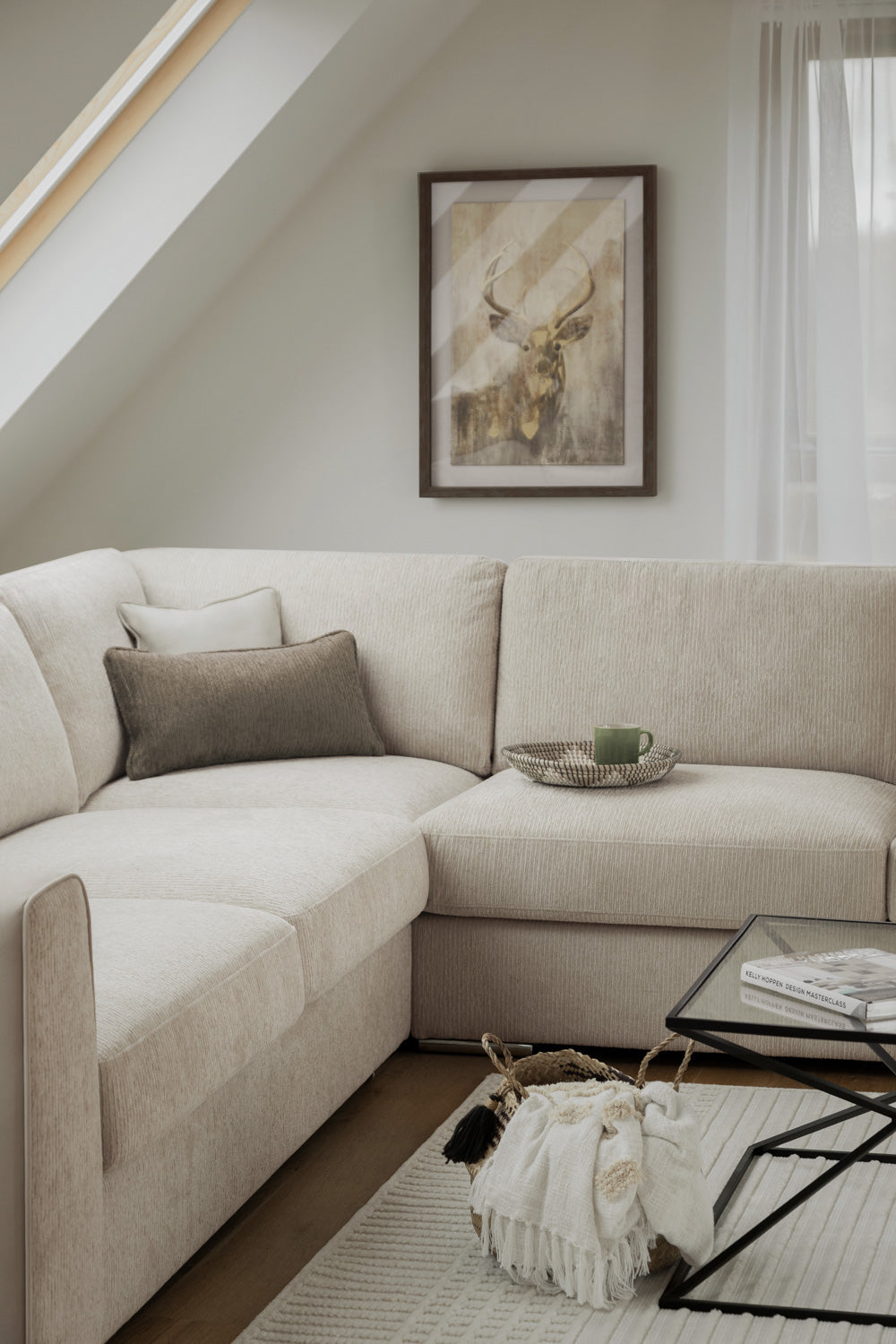 Palma Sofa Beige Large Corner