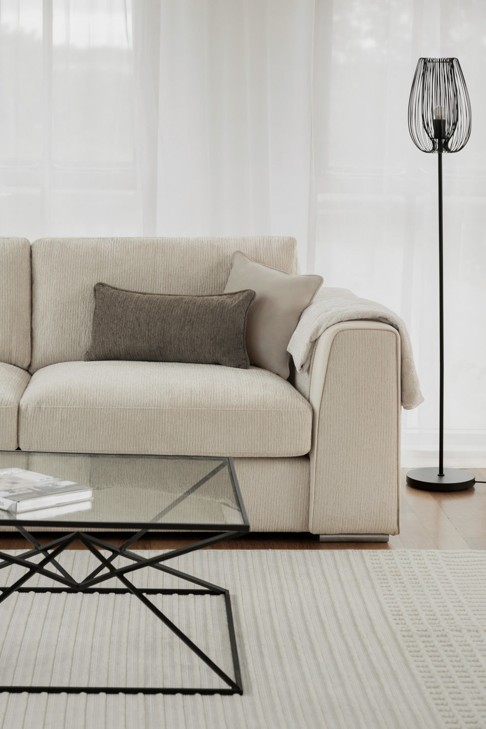 Palma Sofa Beige Large Corner