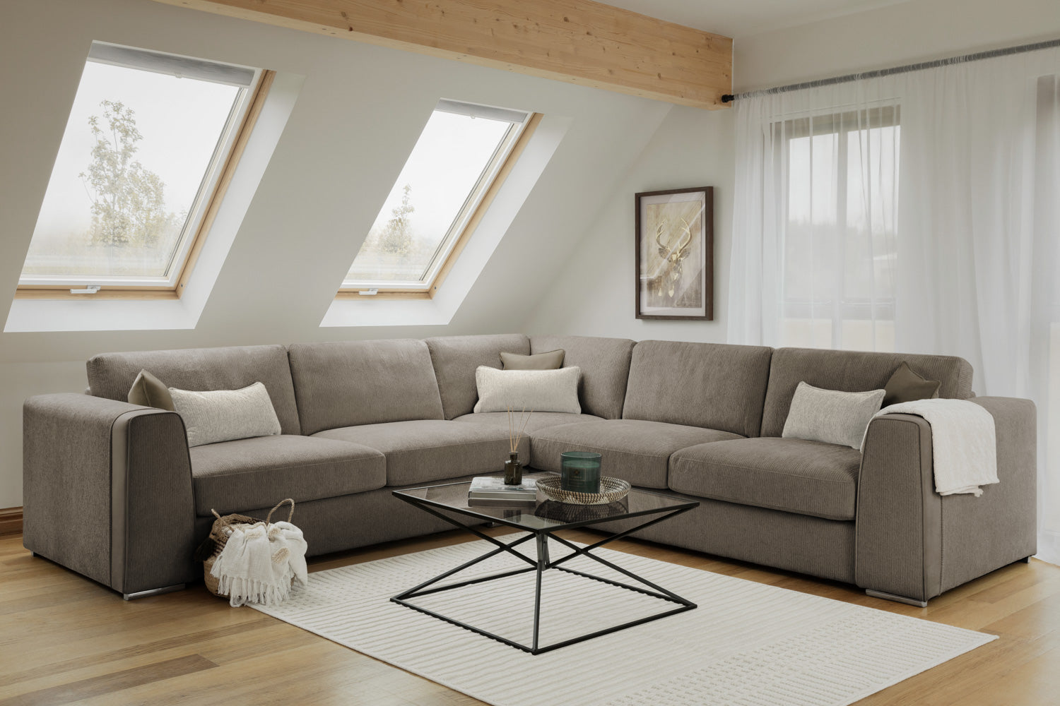 Palma Sofa Mocha Large Corner