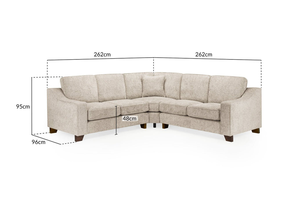 Perch Sofa Stone Large Corner - Sofa Sloth