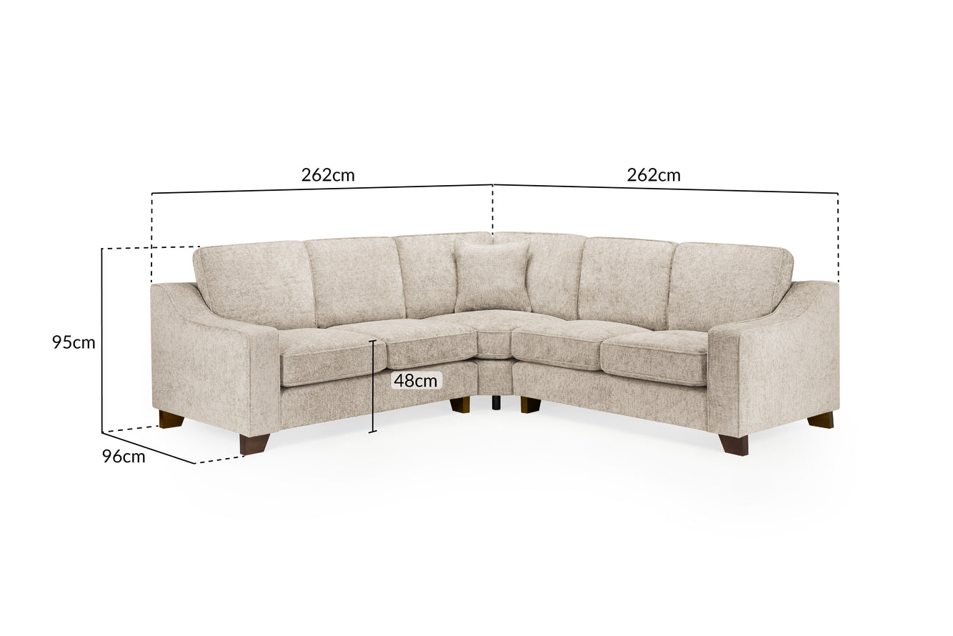 Perch Sofa Stone Large Corner