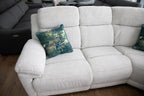 Savanna Electric Recliner Sofa Beige Large Corner
