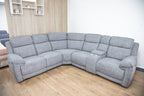 Savanna Electric Recliner Sofa Grey Large Corner