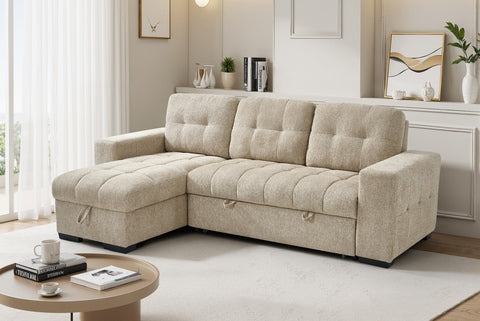 Serene Universal Corner Sofabed Beige