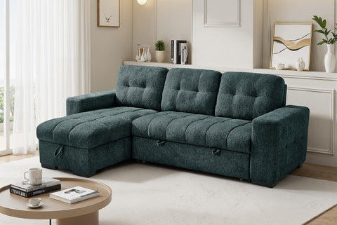 Serene Universal Corner Sofabed Teal