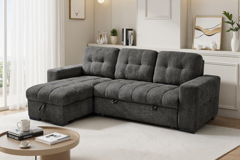 Serene Universal Corner Sofabed Grey