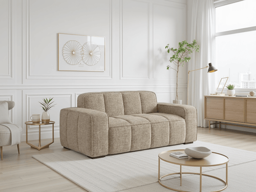 Clarity Sofa Beige 2 Seater - Sofa Sloth