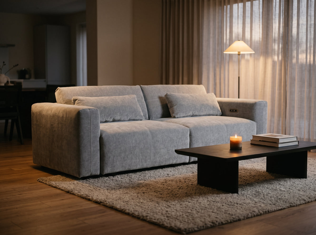 Snube Electric Sofabed Grey - Sofa Sloth