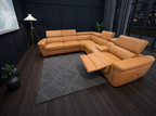 Snug Electric Recliner Sofa Tan Large Corner