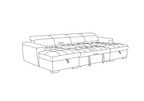 Amazonia Sofabed Grey U Shape Corner