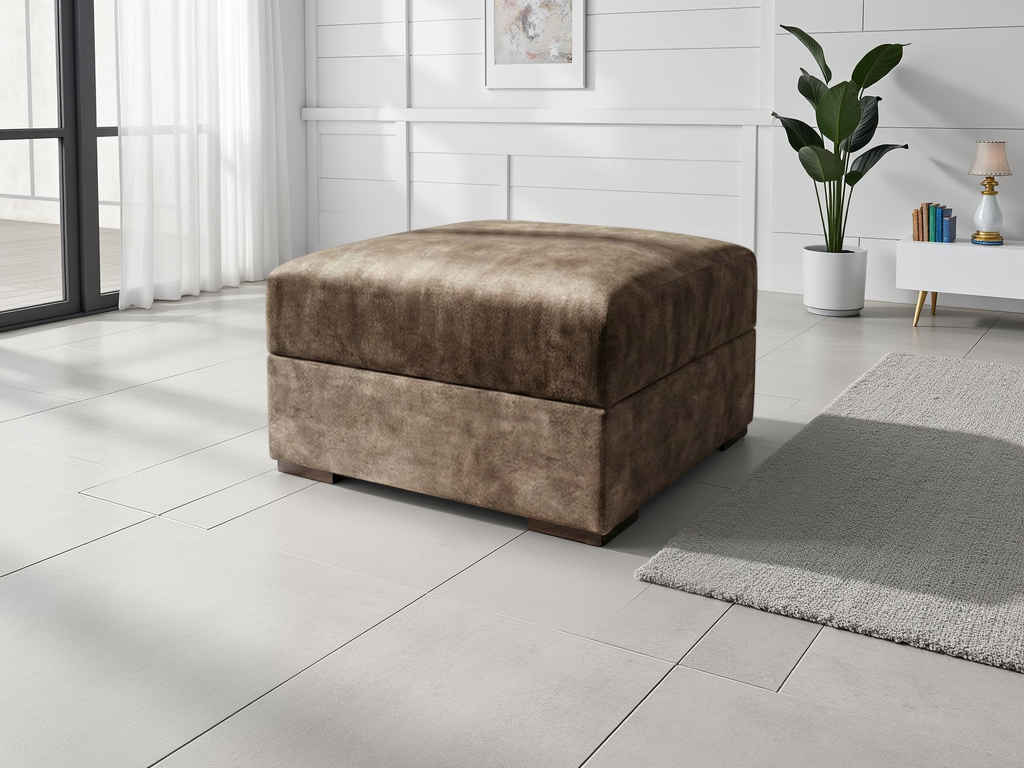 Slowmo Sofa Brown Footstool