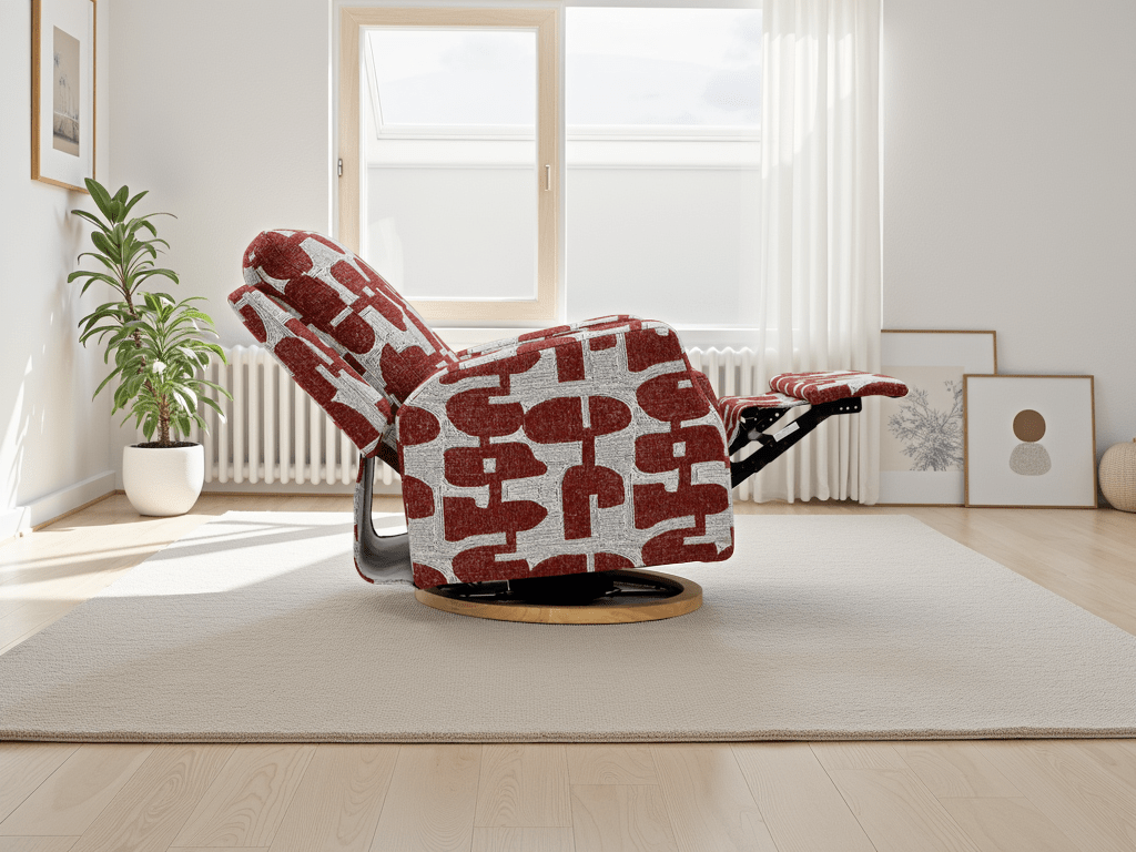 Slumber Electric Reclining Chair Red - Sofa Sloth