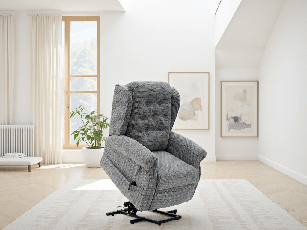 Snooze Rise and Recline Chair Grey - Sofa Sloth