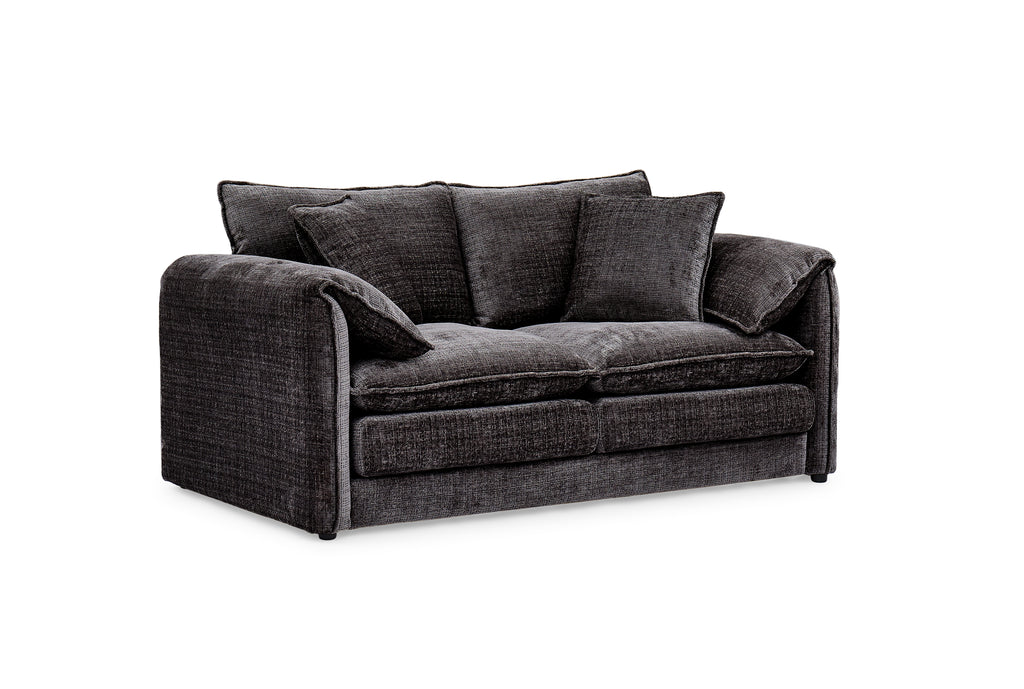 Harmony Sofa Black 2 Seater - Sofa Sloth