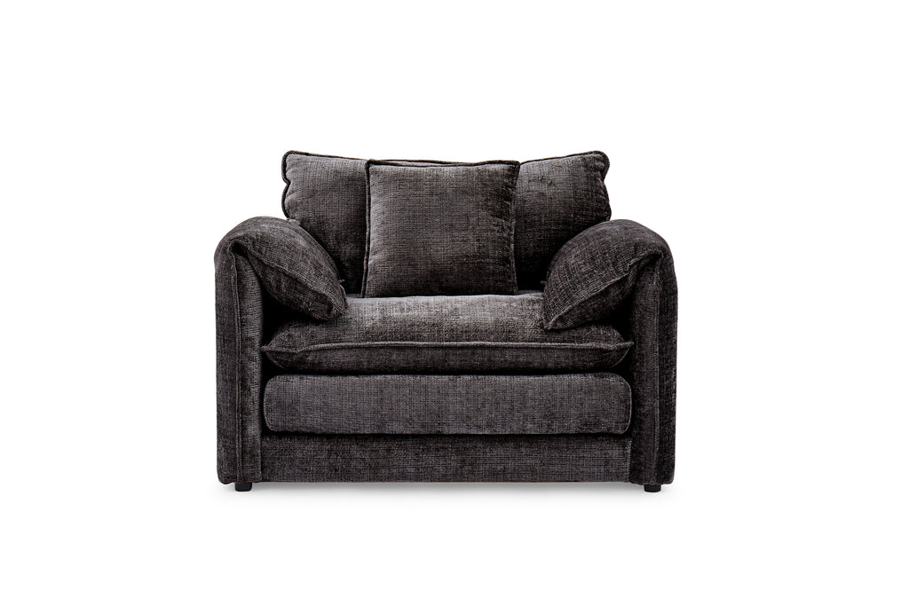 Harmony Sofa Black Armchair - Sofa Sloth