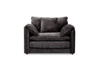 Harmony Sofa Black Armchair - Sofa Sloth