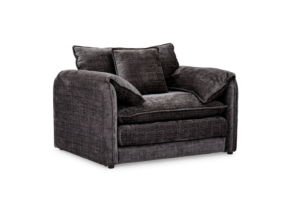 Harmony Sofa Black Armchair - Sofa Sloth