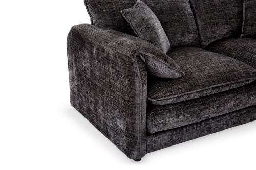 Harmony Sofa Black 2 Seater - Sofa Sloth