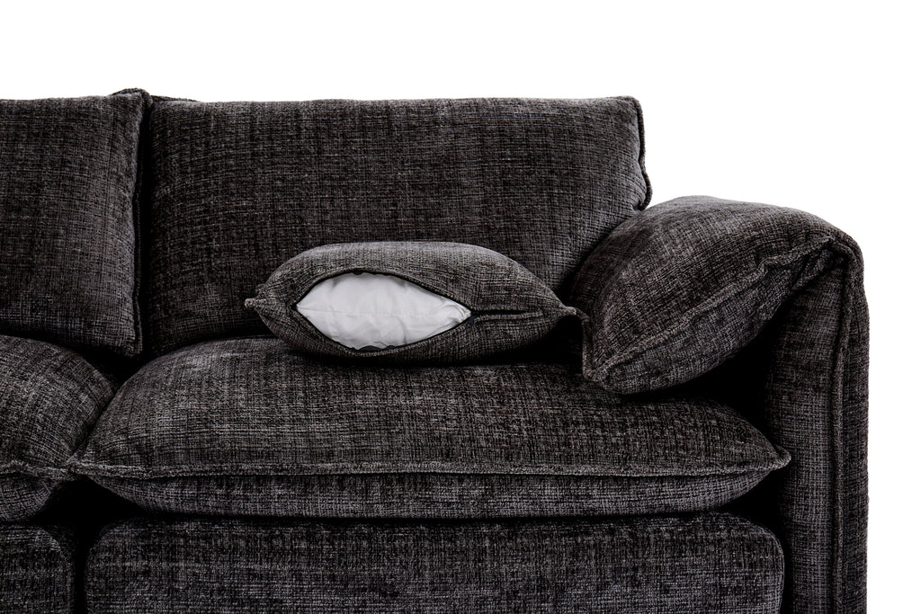 Harmony Sofa Black 3+2 Set - Sofa Sloth