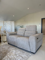 Retreat Electric Recliner Beige 2 Seater - Sofa Sloth