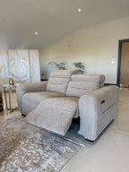 Retreat Electric Recliner Beige 2 Seater - Sofa Sloth