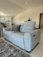 Retreat Electric Recliner Grey 2 Seater - Sofa Sloth