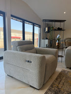 Retreat Electric Recliner Grey Armchair - Sofa Sloth