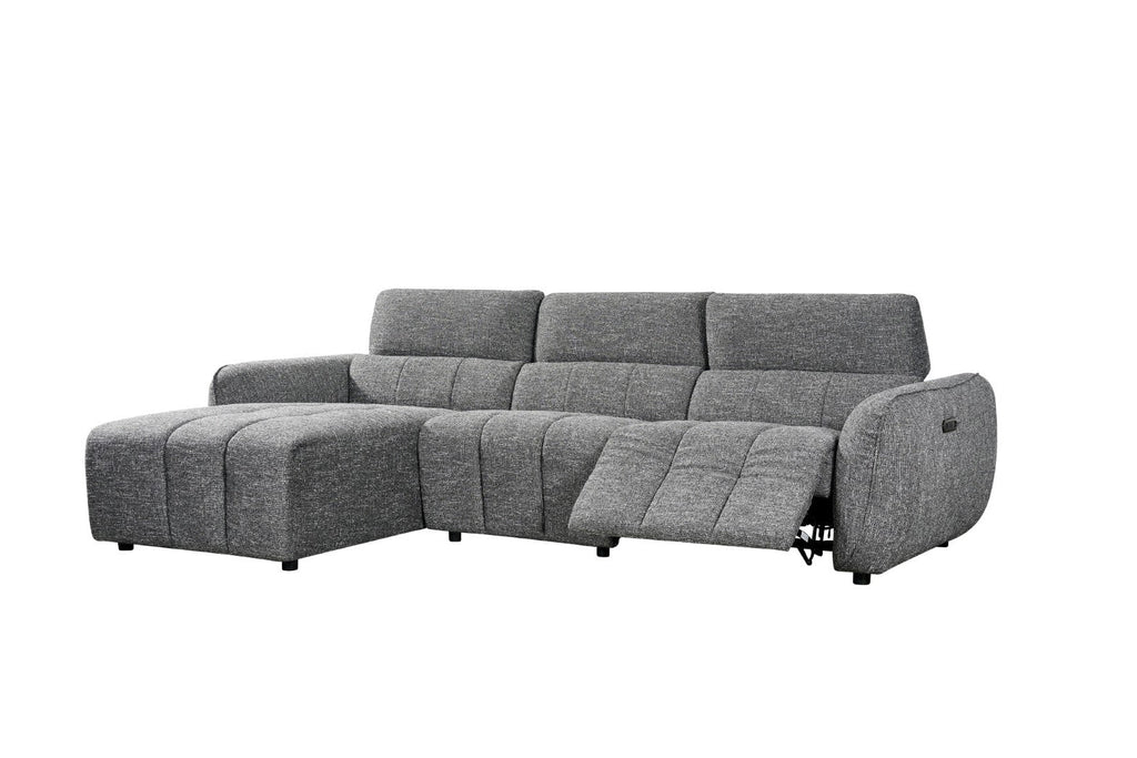Tranquil Electric Recliner Sofa Charcoal Left Hand