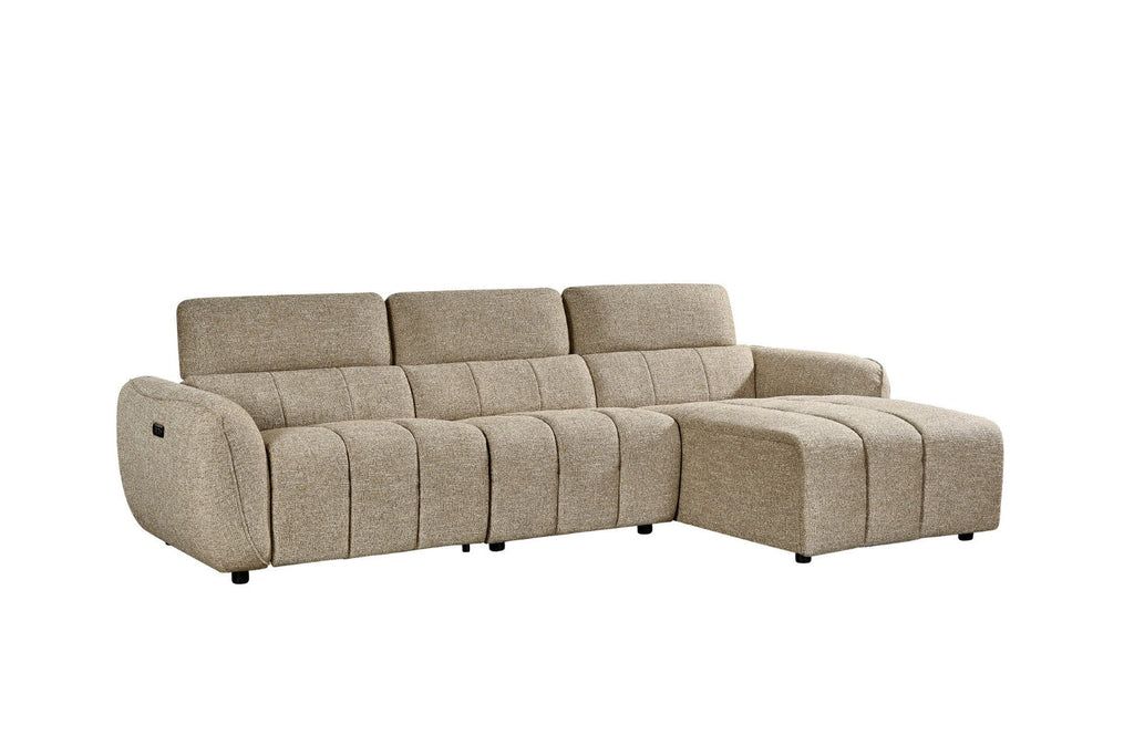 Tranquil Electric Recliner Sofa Mocha Right Hand