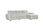 Tranquil Electric Recliner Sofa Silver Right Hand