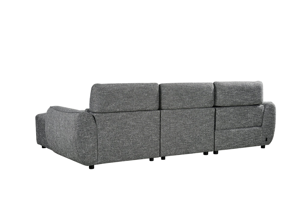 Tranquil Electric Recliner Sofa Charcoal Right Hand - Sofa Sloth