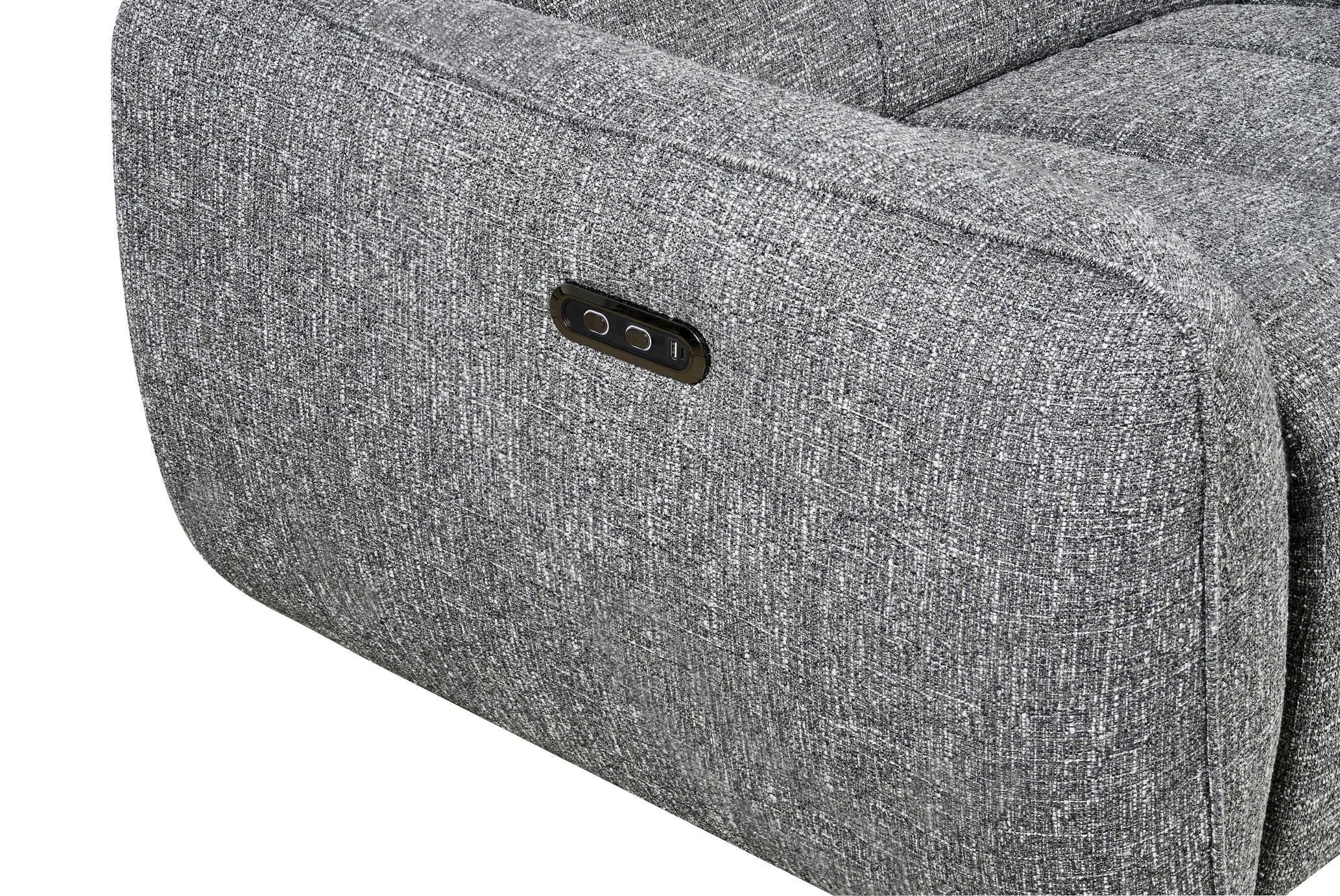 Tranquil Electric Recliner Sofa Charcoal Right Hand - Sofa Sloth