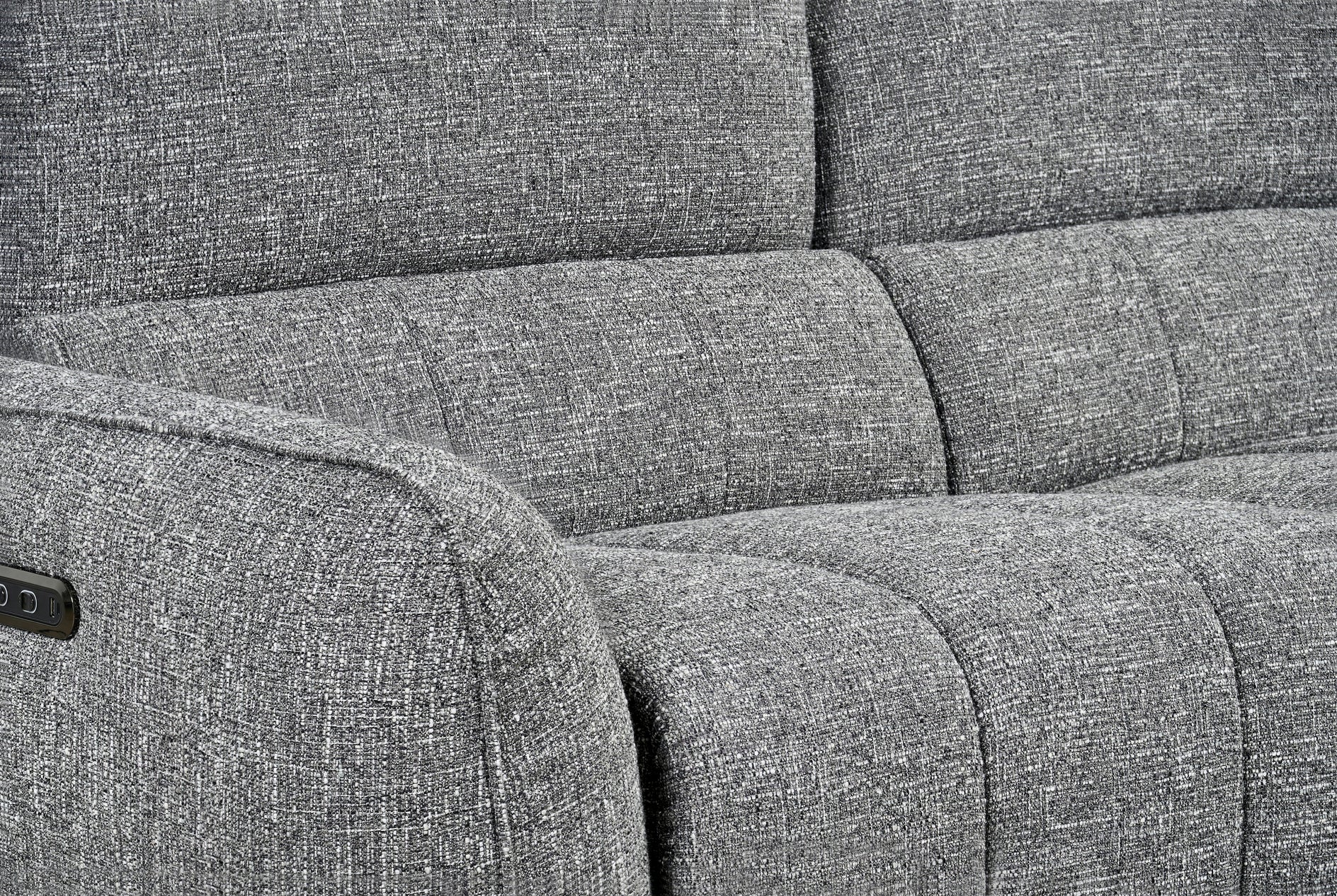 Tranquil Electric Recliner Sofa Charcoal Right Hand - Sofa Sloth