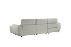Tranquil Electric Recliner Sofa Silver Right Hand