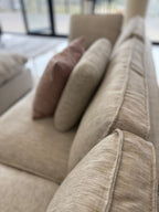 Kindle Sofa Grey Large Corner with Footstool - Sofa Sloth