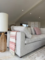 Kindle Sofa Grey Large Corner with Footstool - Sofa Sloth