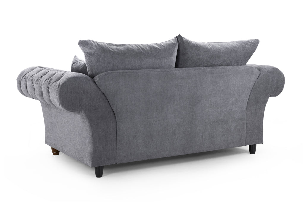 Vista Fullback Sofa Grey 2 Seater