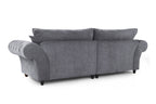 Vista Fullback Sofa Grey 4 Seater