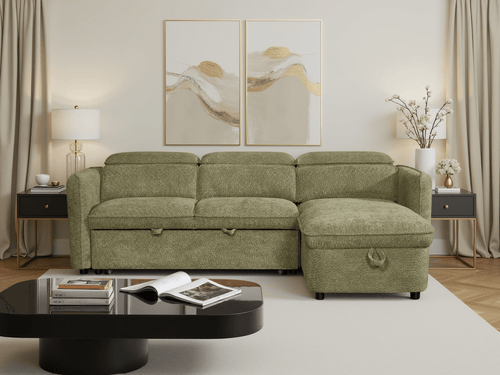 Dusk Sofabed Green Universal Corner - Sofa Sloth
