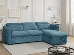 Dusk Sofabed Blue Universal Corner - Sofa Sloth